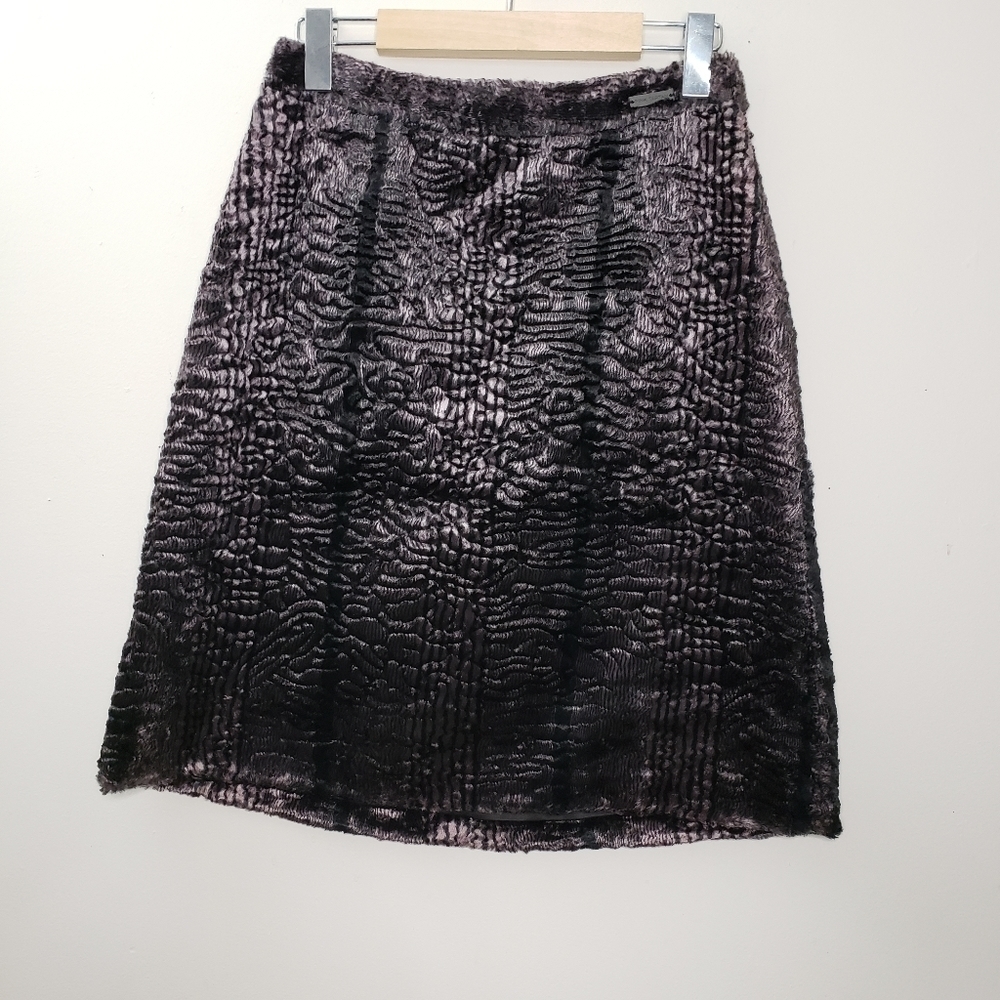 Pink Tartan Velvety Print Midi Skirt Size Small - Picture 2 of 8